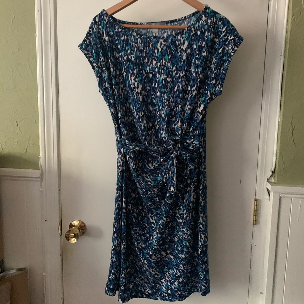 Forever 21 ‘80s inspired mini dress blue large